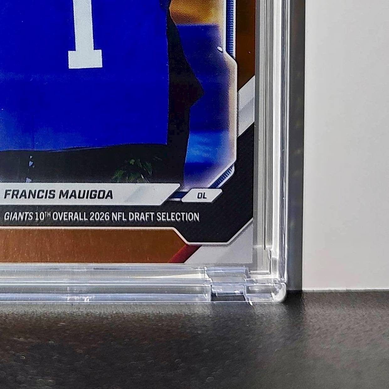 Francis Mauigoa Rookie 2026 Topps Now Draft Night #FMAU Orange Foil 19/25 Card
