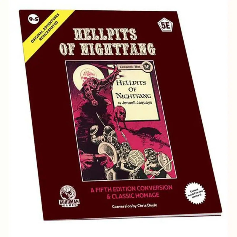 Adventure designed for 5th Edition Roleplaying: Hellpits of Nightfang module