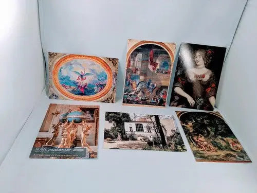 (6) Mixed Postcards Lot Paris France Sculpture Paintings - Other
