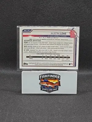 2021 Bowman Draft - Chrome Austin Love #BDC-164 Sky Blue Refractor (RC) - Baseball Card Single