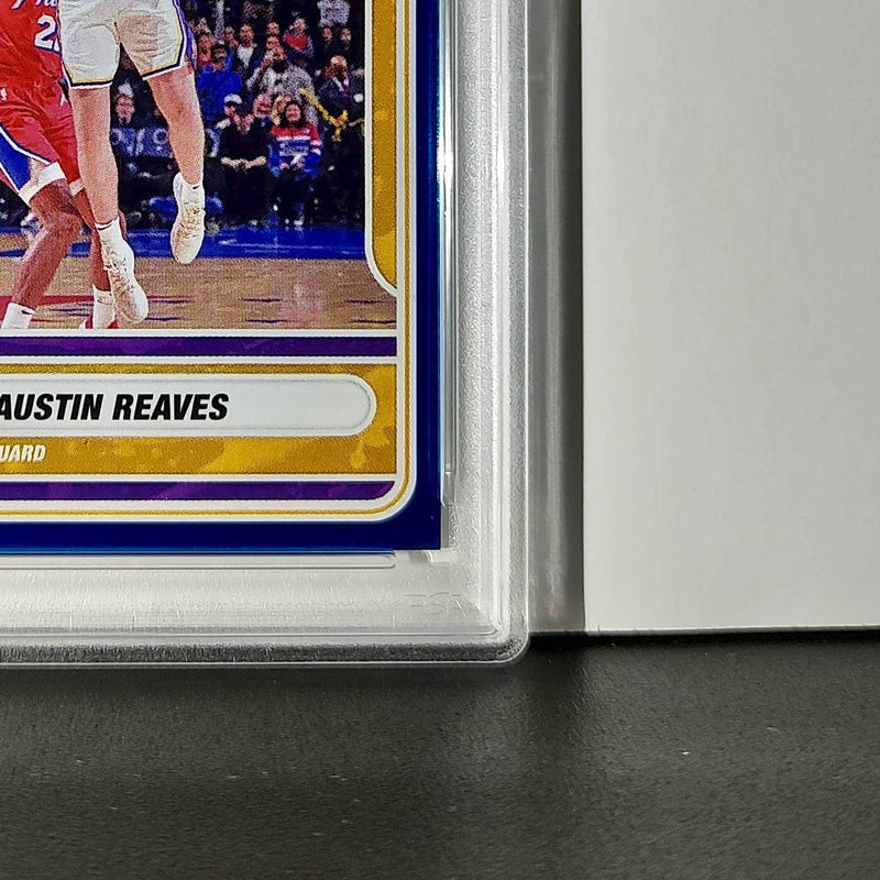 Austin Reaves 2023-24 Panini Sticker Cards #34 141/200 Blue Foil PSA 8 NM-MT