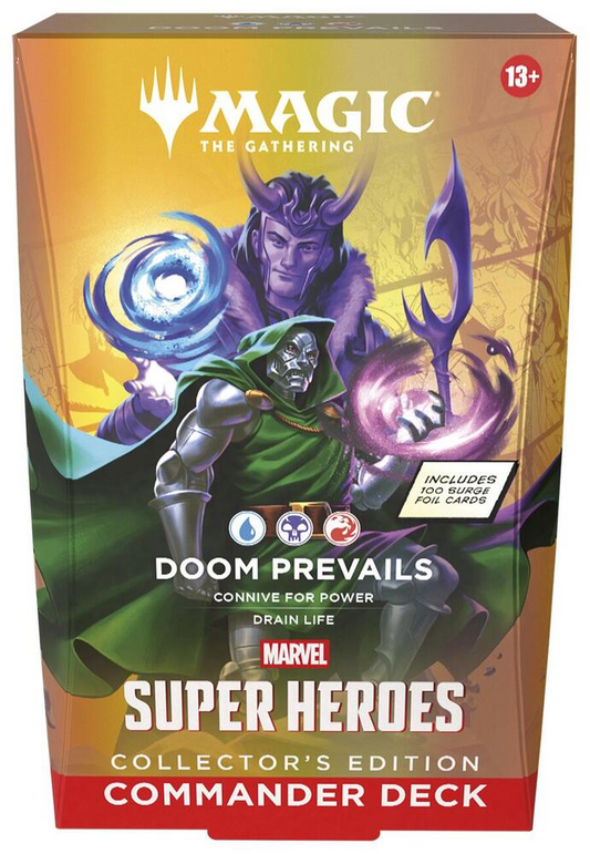 2026 Wizards Magic MTG Marvel Super Heroes Commander Deck -  Doom Prevails (Collector's Edition)