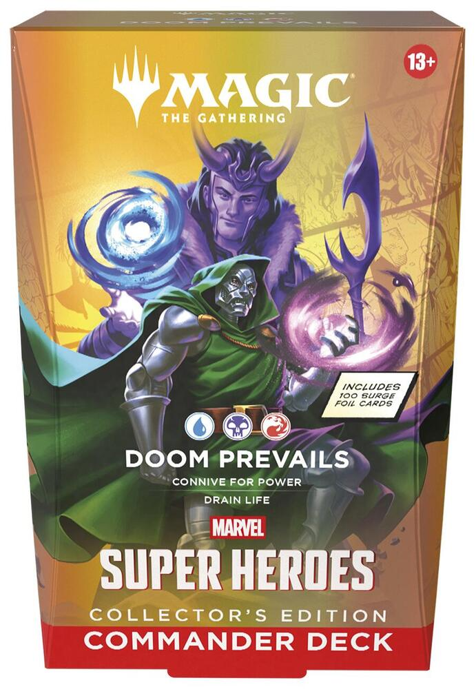 2026 Wizards Magic MTG Marvel Super Heroes Commander Deck -  Doom Prevails (Collector's Edition)