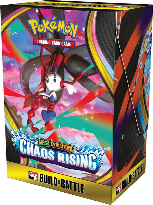 Pokemon Mega Evolution Chaos Rising Build and Battle Box
Chaos Rising foil promo card
Mega Greninja ex Chaos Rising card