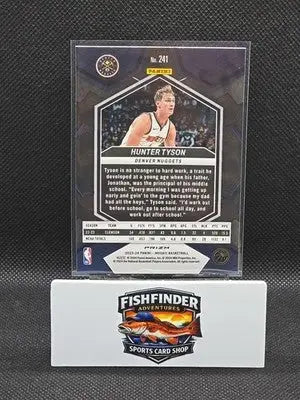 2023-24 Panini Mosaic - Rookies Hunter Tyson #241 Reactive Blue Mosaic Prizm... - Basketball Card Single