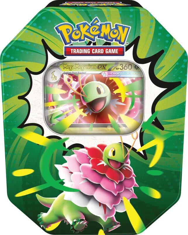 Pokemon Mega Evolutions Ascended Heroes Tin (Mega Meganium ex)
