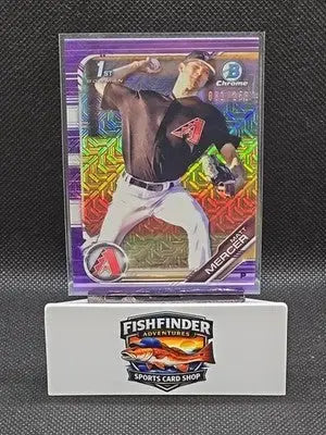 2019 Bowman - Chrome Prospects Matt Mercer #BCP-120 Mega Box Purple Mojo /250 - Baseball Card Box
