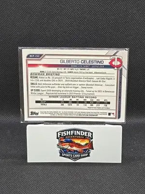 2021 Bowman Chrome-Prospects Gilberto Celestino #BCP-232 Fuchsia Shimmer /199 - Baseball Card Single