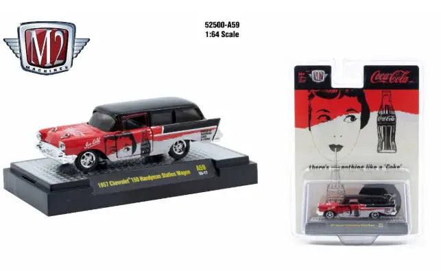 M2 Machines Coca-Cola Release A59 1957 Chevrolet 150 Handyman Station - Other