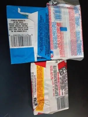 ’88 Score ’90 Bowman ’91 Fleer - LOT of 3 sealed baseball wax packs. 45+ cards - Sealed: Baseball Card Box
