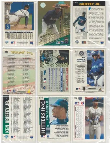 9 Card Lot of Ken Griffey Jr Baseball Trading Cards ID:79512 ID:79512 ID:79512 - Baseball Card Single