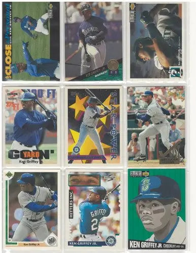 9 Card Lot of Ken Griffey Jr Baseball Trading Cards ID:79512 ID:79512 ID:79512 - Baseball Card Single