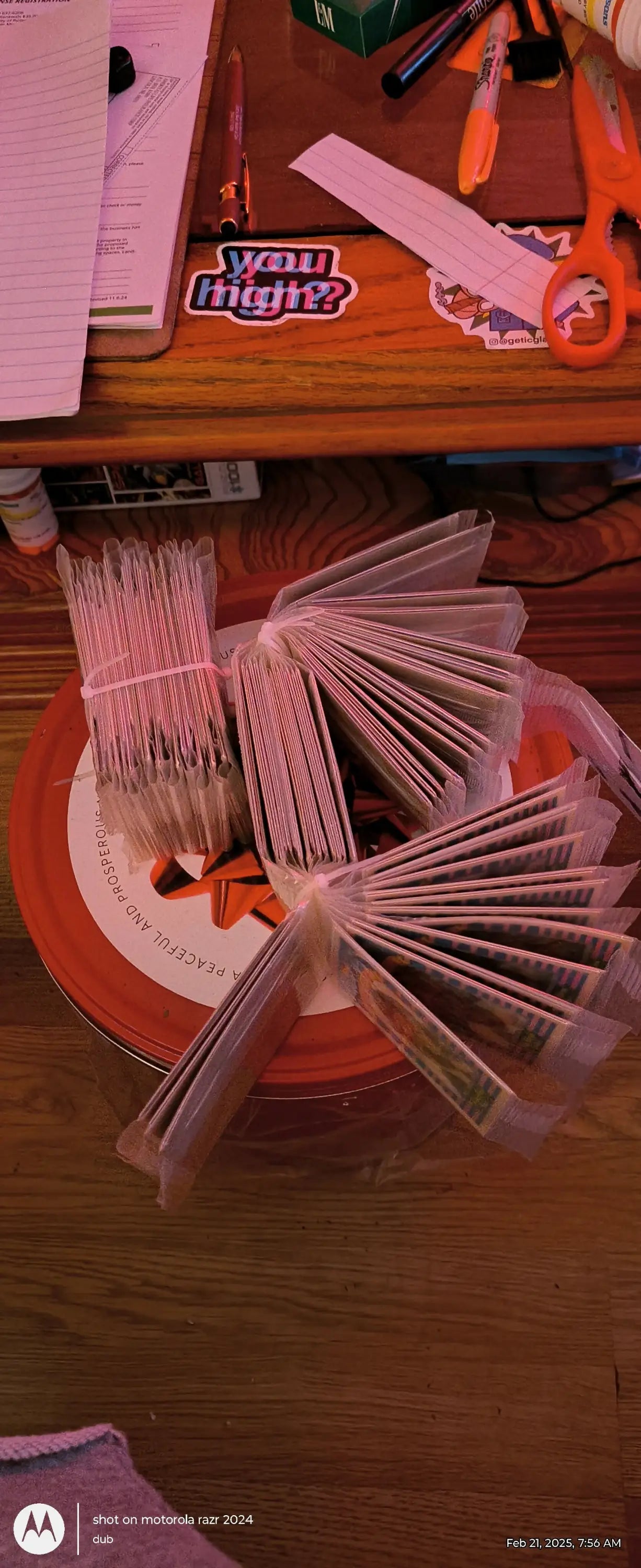 Bundled and packaged Kellogg’s Corn Flakes baseball cards in uncut strip format