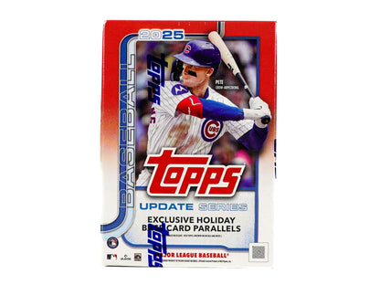 2025 Topps Update Series Baseball Blaster Box Front

2025 Topps Update Series Baseball Blaster Box Back

2025 Topps Update Series Base Cards

2025 Topps Update Series Rookie Cards

2025 Topps Update Series Insert Cards

2025 Topps Update Series Holiday Parallels

2025 Topps Update Series Stars of the MLB Insert

2025 Topps Update Series Autograph Card

2025 Topps Update Series Relic Card

2025 Topps Update Series 1990 Anniversary Insert