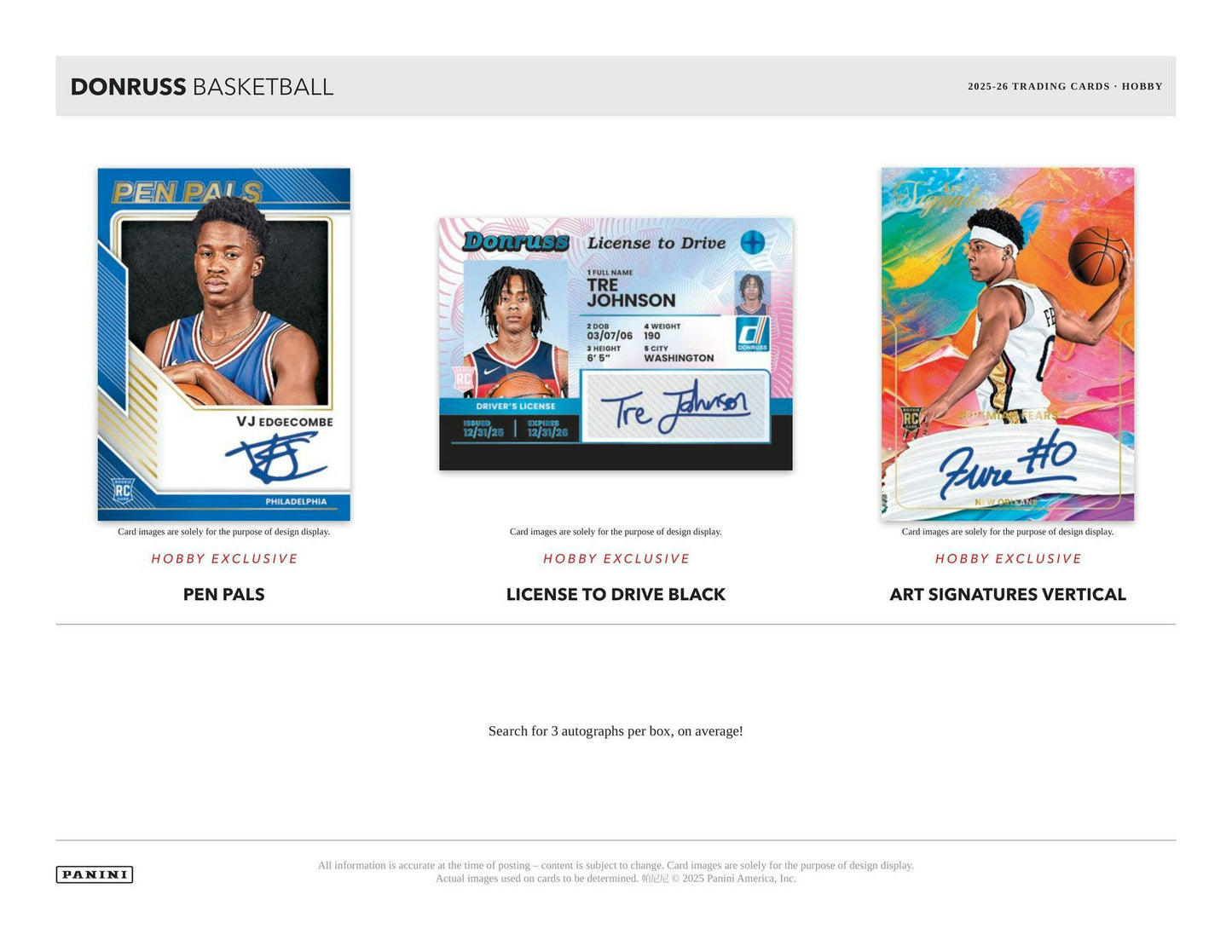 2025/26 Panini Donruss Basketball Hobby Box | Columbia Sports Cards | Columbia Hobby - Sports Card Boxes - Toploaders - Card Savers.