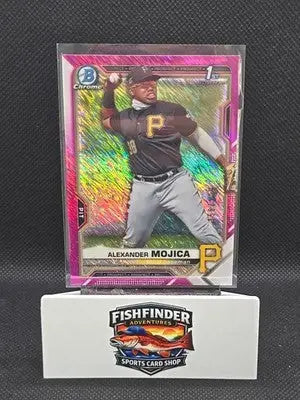 2021 Bowman Chrome - Prospects Alexander Mojica #BCP-179 Fuchsia Shimmer /199 - Baseball Card Single
