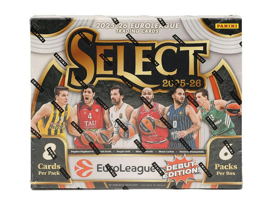 2025/26 Panini Select EuroLeague Basketball Hobby Box
Select EuroLeague Color Wheel SSP insert
Select EuroLeague In Flight Signatures autograph card