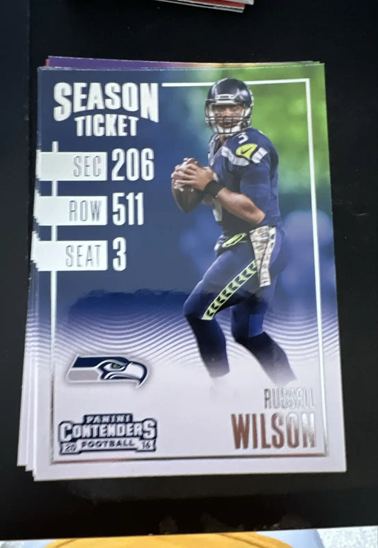 2016 Panini Contenders - Season Ticket Russell Wilson #22 - Football Card Single