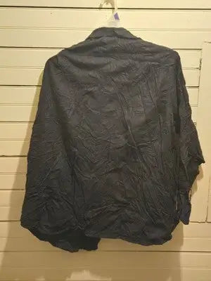 Faded Glory Shirt Mens 3XL Long Sleeve Cotton Button Up Casual Oversized Navy - Apparel