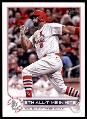 9th All-Time In Hits (Albert Pujols) 2022 Topps Update #US313 STL Cardinals - Baseball Card Single