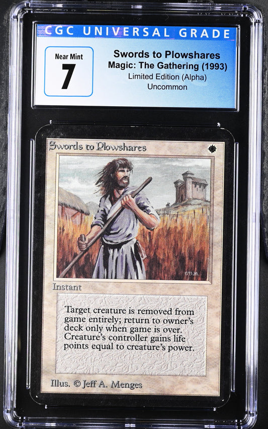 Magic: the Gathering MTG Swords to Plowshares [Alpha Edition] Graded CGC 7 Near Mint