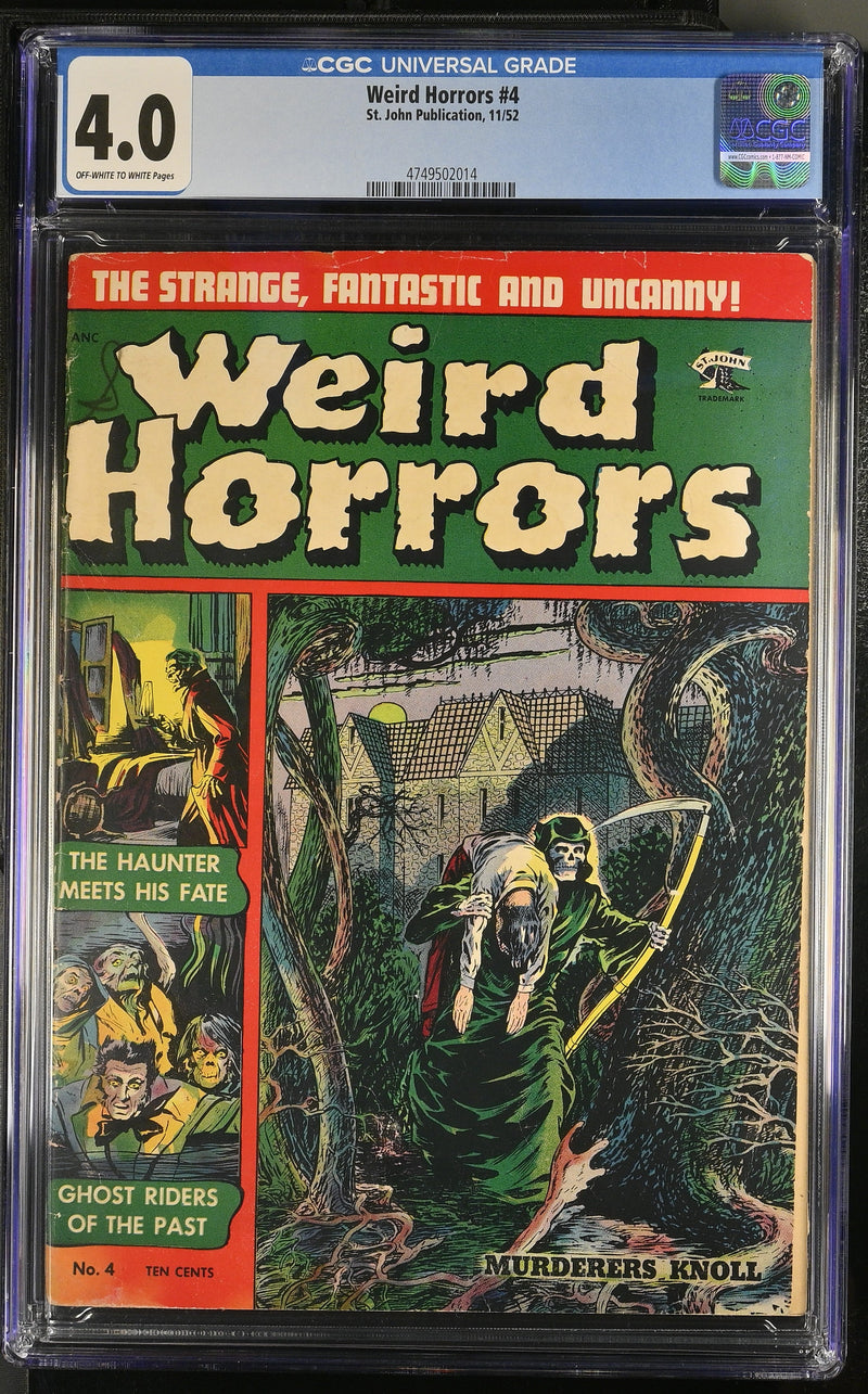 Weird Horrors #4 (1952) Graded CGC 4.0 VG