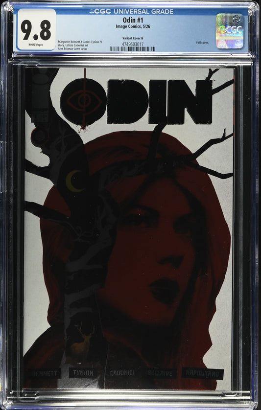 Odin #1 (Of 9) Cover H Alex Eckman Lawn Thank You Foil CGC 9.8