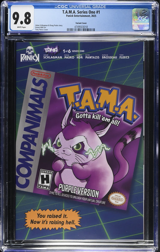T.A.M.A. #1 Cover B Tony Fleecs Video Game Homage (1:10) CGC 9.8
