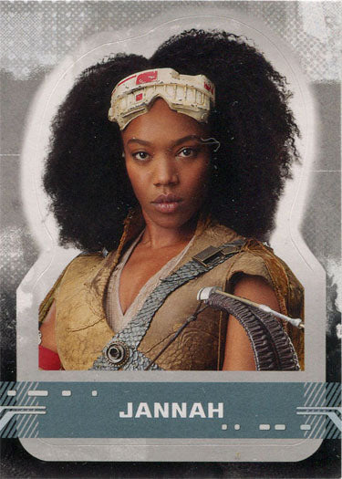 Star Wars Rise Skywalker Character Sticker Card CS-12 Jannah