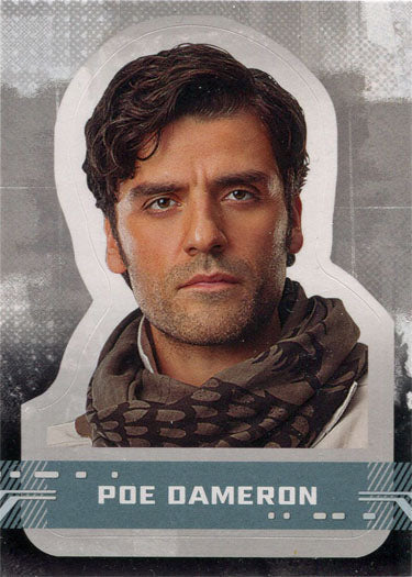 Star Wars Rise Skywalker Character Sticker Card CS-3 Poe Dameron