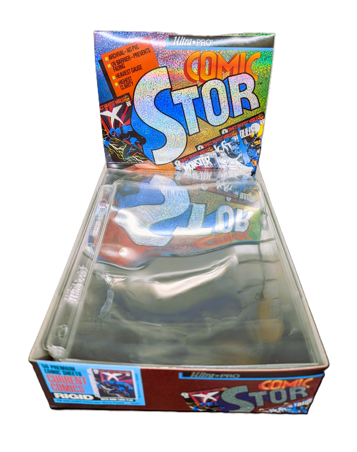 Vintage (1990's) Ultra PRO Current Rigid 3 Ring Binder Comic Book Sleeves - 50 Count Box