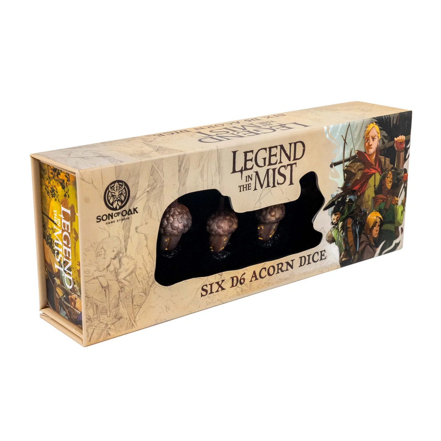 Fanroll Legend in the Mist Resin Acorn Dice Set