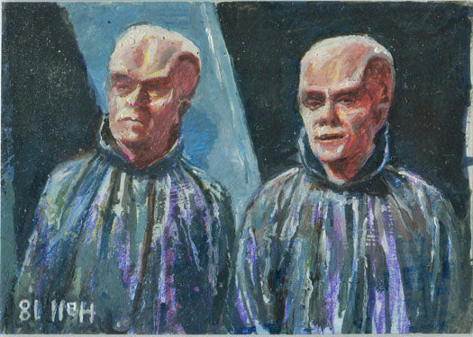 Star Trek TOS Captains Collection Sketch Card by Charles Hall of The Vians