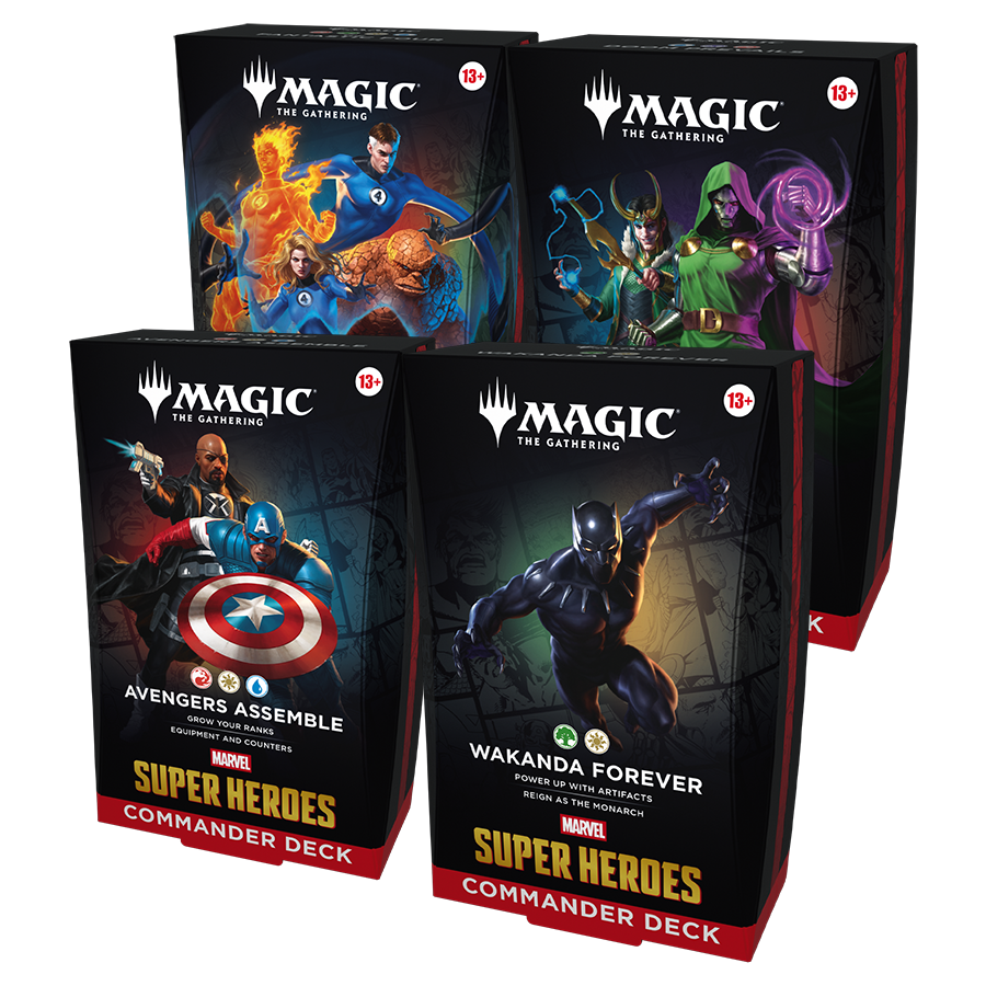 2026 Wizards Magic MTG Marvel Super Heroes Commander Deck Case
