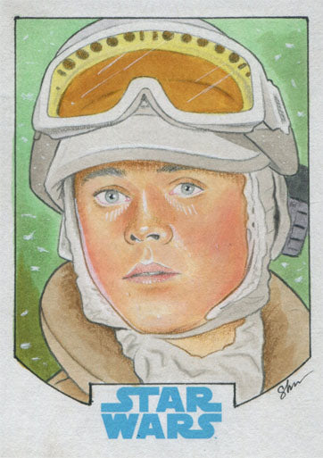 Star Wars Journey to the Force Awakens Sketch Card by Shane McCormack of Luke