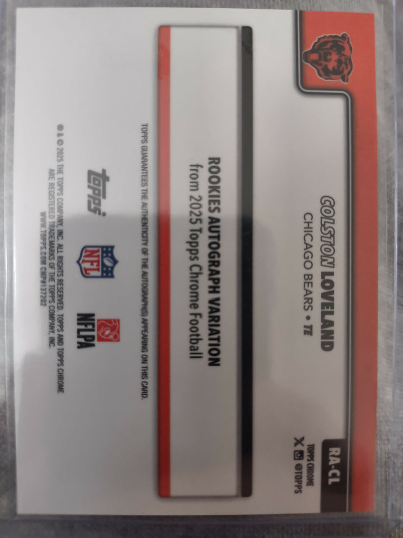 2025 Topps Chrome Football Loveland auto /299