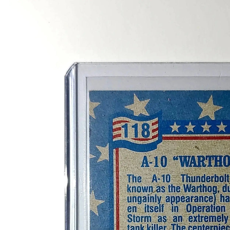 A-10 Warthog 1991 Topps Desert Storm #118 Card