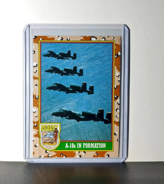 A-10s in Formation 1991 Topps Desert Storm #34 Card