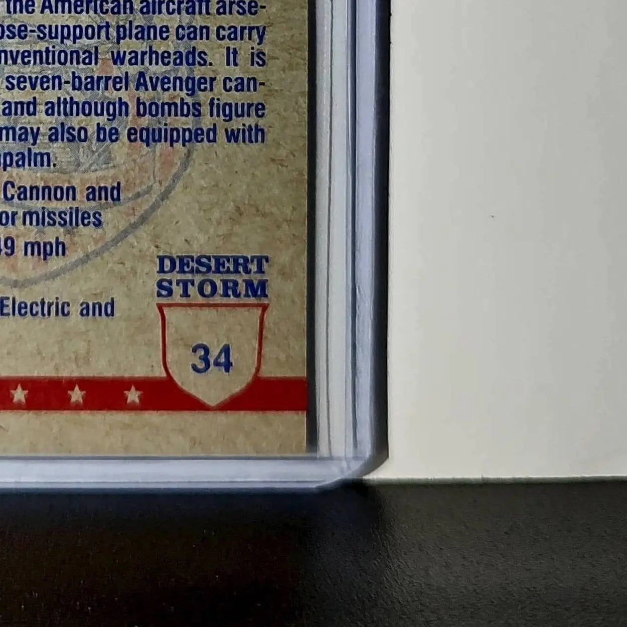 A-10s in Formation 1991 Topps Desert Storm #34 Card