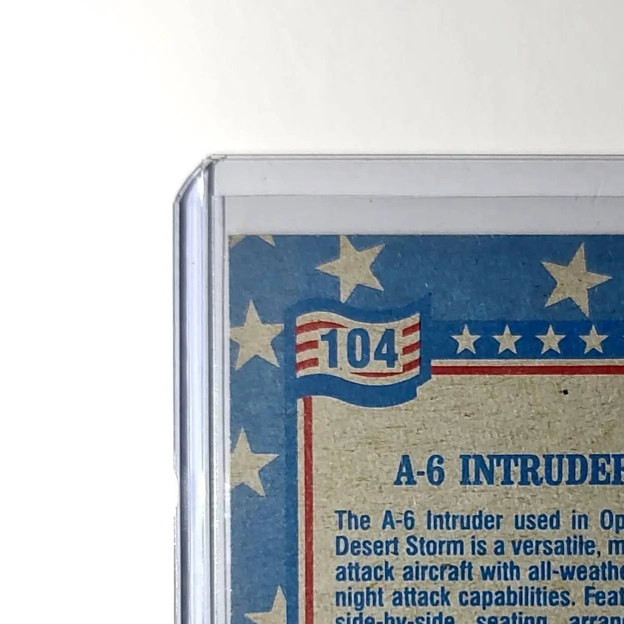 A-6 Intruder 1991 Topps Desert Storm #104 Card
