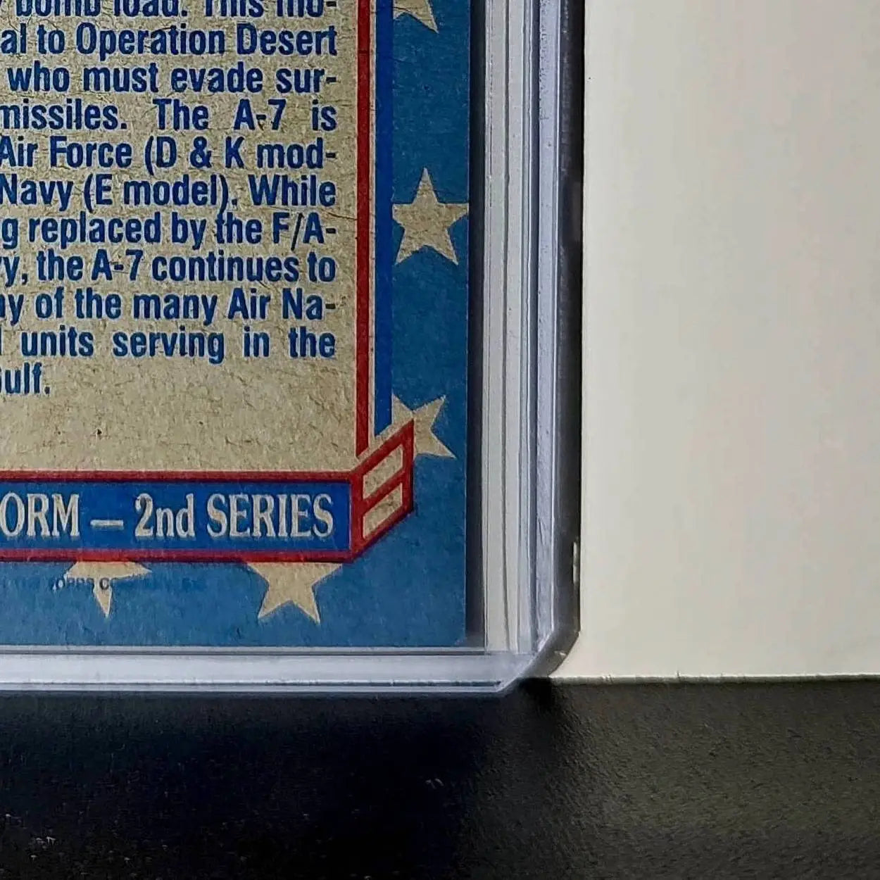 A-7 Corsair II 1991 Topps Desert Storm #112 Card