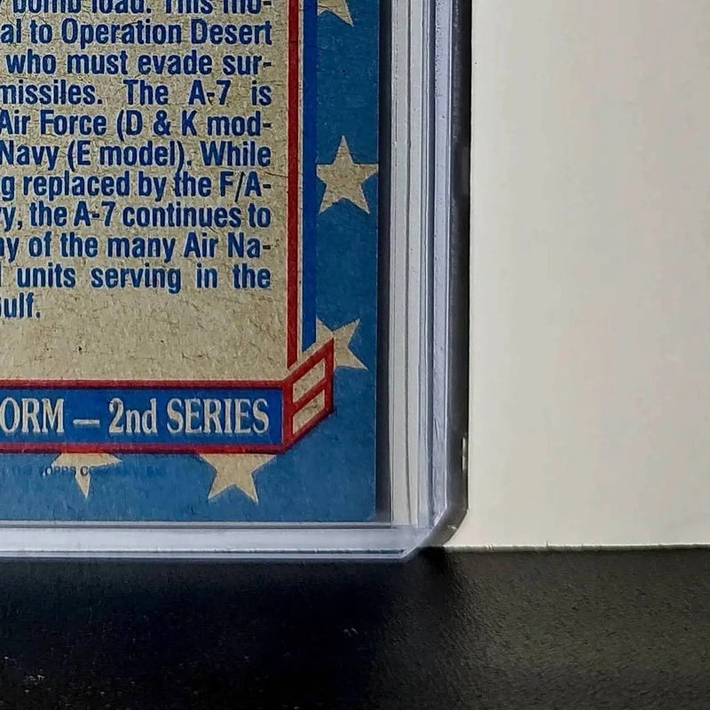A-7 Corsair II 1991 Topps Desert Storm #112 Card