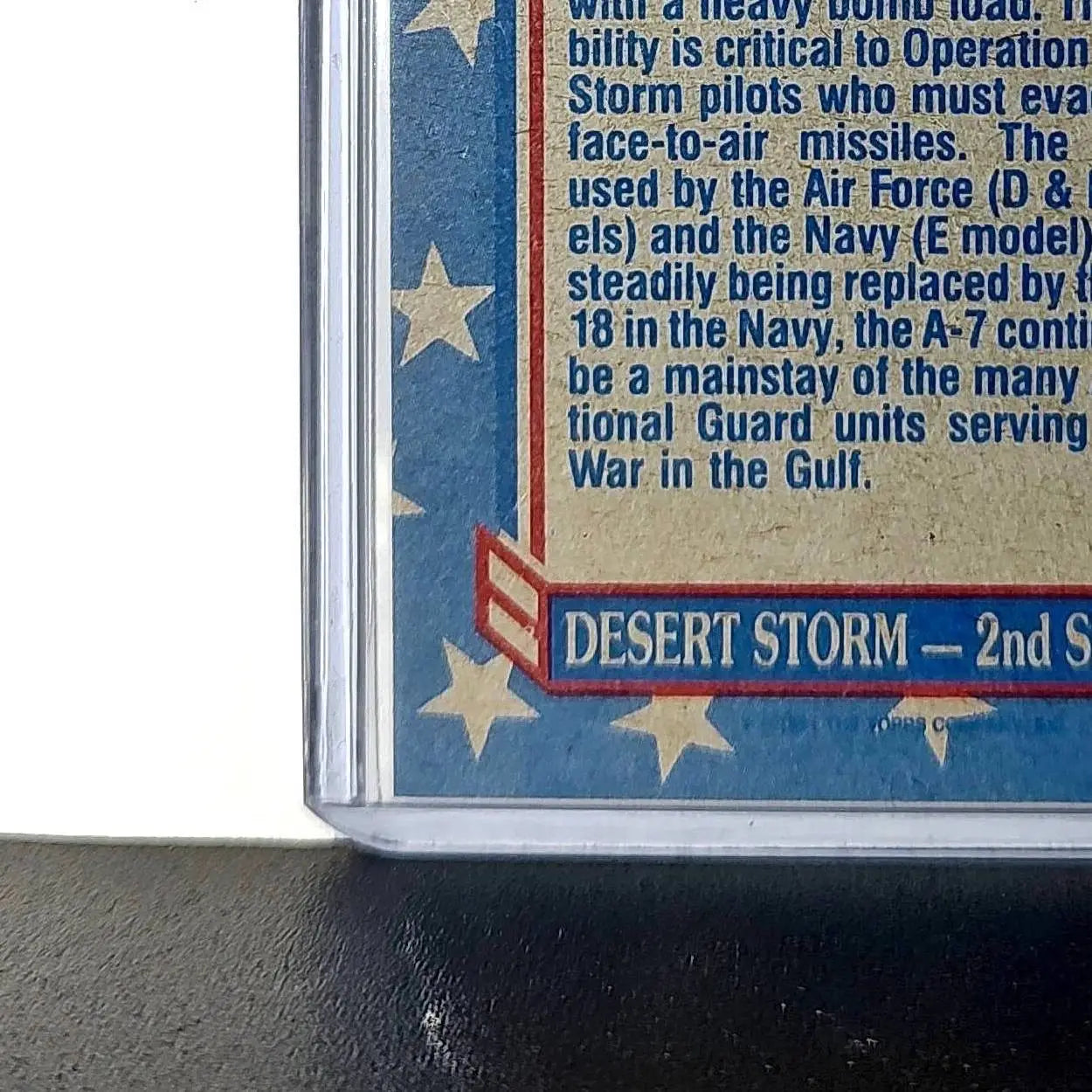 A-7 Corsair II 1991 Topps Desert Storm #112 Card