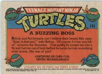 A Buzzing Boss - 1989 Topps Teenage Mutant Ninja Turtles - #151 - Non_sport - Non-Sports Card Single