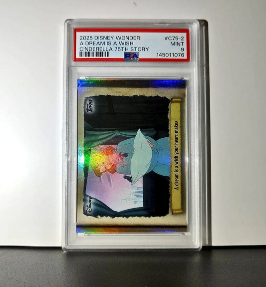 A dream is a wish your heart makes 2025 Topps Disney #C75-2 Cinderella PSA 9 - Non-Sports Card Single