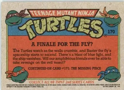 A Finale for the Fly? - 1989 Topps Teenage Mutant Ninja Turtles - #170 - Non-Sports Card Single