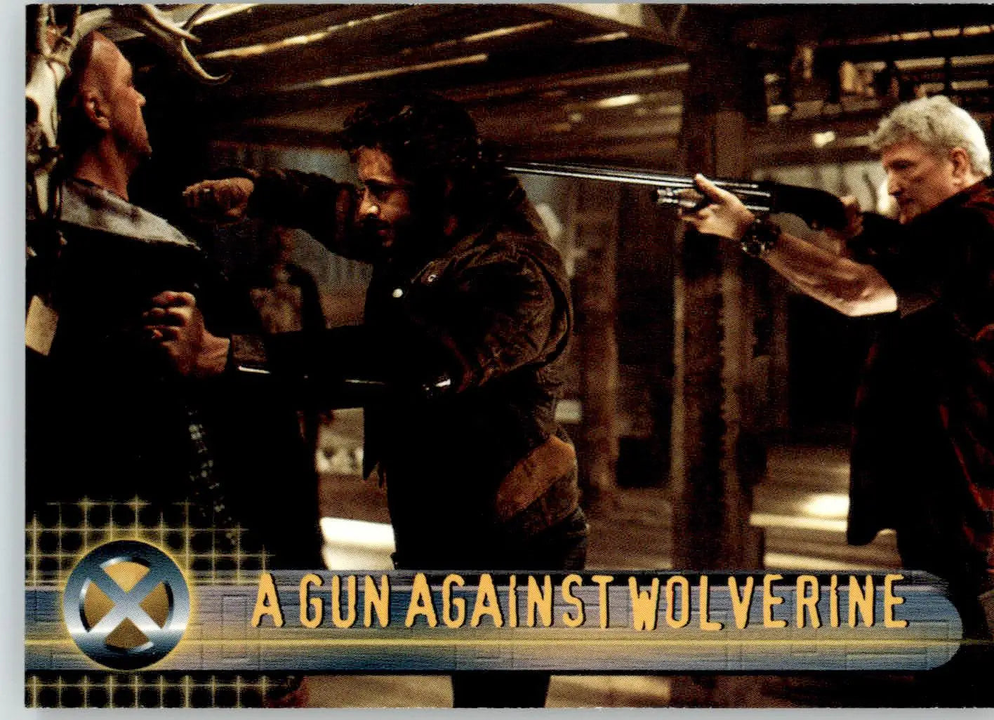 A Gun against Wolverine - 2000 Topps X-Men The Movie - #19 - Non_sport - Marvel Card Single