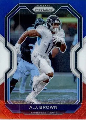 A.J. Brown - 2020 Panini Prizm - #101 - Prizm Red White and Blue Football - Football Card Single