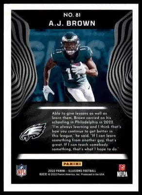 A.J. Brown 2022 Panini Illusions #81 Philadelphia Eagles - Football Card Single