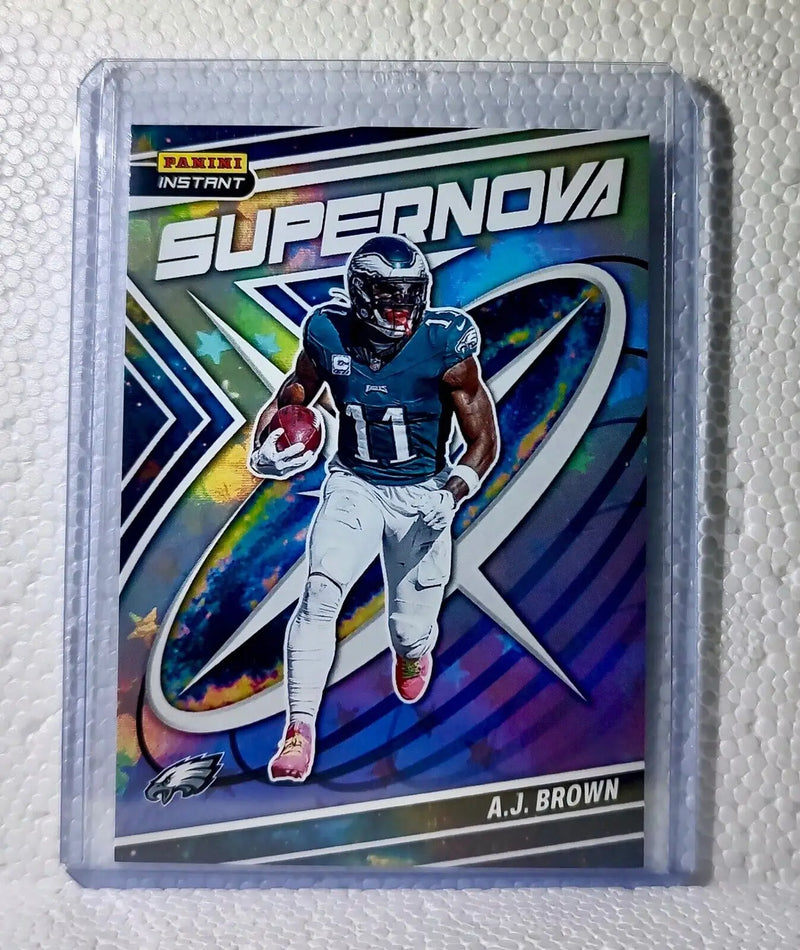 A.J. Brown 2023 Panini NFL #19 Supernova Football Card Philadelphia Eagles 1/481 - Football Card Single